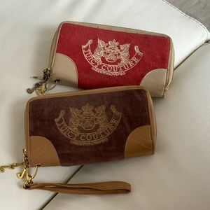 2 Juicy Couture wallets; 1 pink, 1 purple